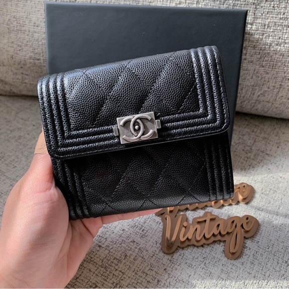 Chanel Boy Trifold Wallet SHW - Picture 3 of 6